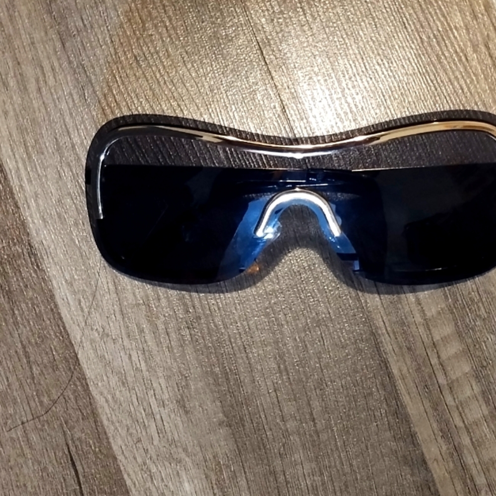 Black gold rim glasses